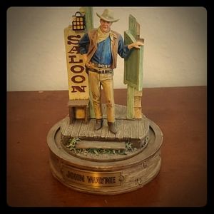 Hand painted John Wayne sculpture